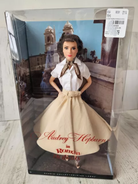 Barbie x8260 Audrey Hepburn Doll Roman holiday Barbie pink new vintage