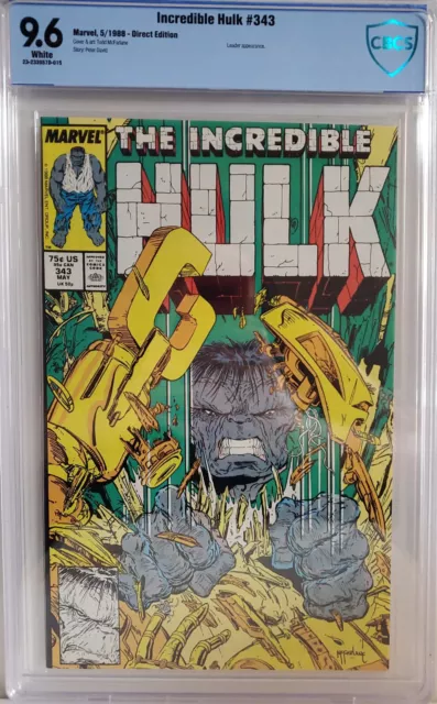 The Incredible Hulk #343 CBCS 9.6 Todd McFarlane