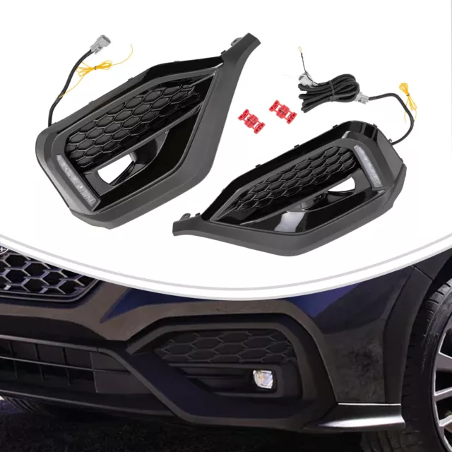 For 2022 2023 Subaru WRX STI sequential LED Turn Signal DRL Fog Bezel Light Pair