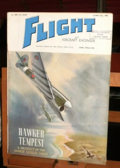 rivista Aeronautica FLIGHT n°1904-1945/ Australian-built / radar/ war in the air