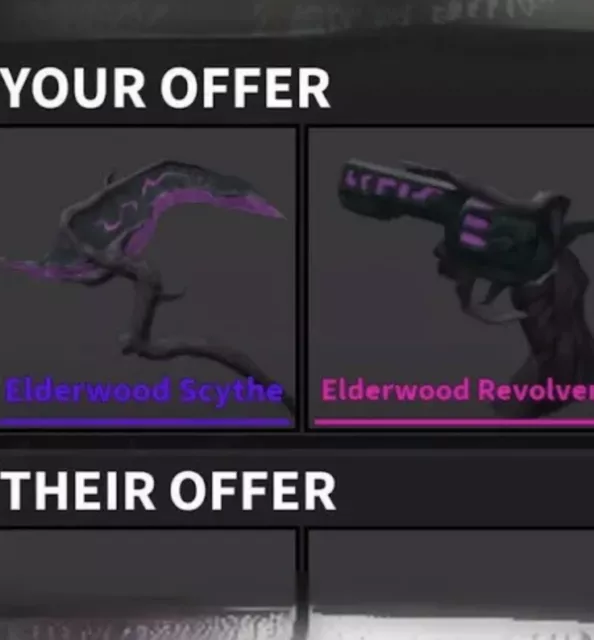 ELDERWOOD SET MM2 🌙 SUPER FAST DELIVERY 🌙 £3.99 - PicClick UK