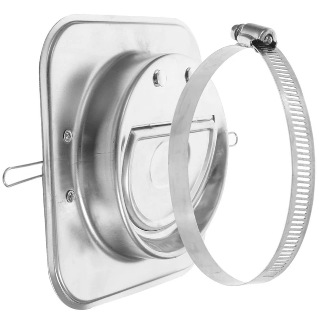 Amortisseur De Cheminée Rond En Acier Inoxydable - Clapet Anti-retour Pour Conduit - Ø à Préciser