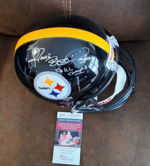 Jerome Bettis Autographed FS Riddell Helmet Pittsburgh Steelers SB XL JSA COA