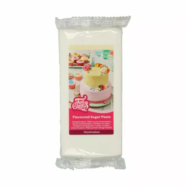 FunCakes Fondente Rotolamento -con Marshmallow 1 KG Bianco