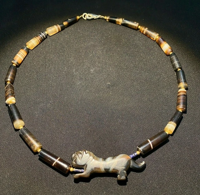 Ancient Cambodian Antique Old beads Angkor periods Necklace 4