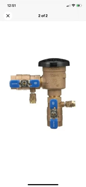 Back Flow Wilkins 720A 3/4” - Zurn Backflow Preventer Pressure Vacuum Breaker