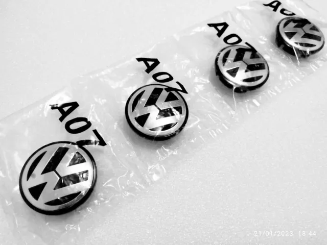 4 x 65MM VW Caches Moyeux Centre Roue Logo Emblème Pour VOLKSWAGEN
