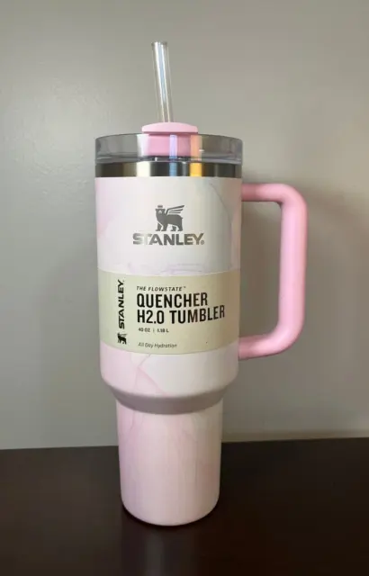 Stanley Watercolor TULLE 40 Stainless Steel FlowState Quencher Tumbler