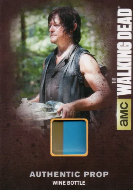 The Walking Dead Season 4, Wine Bottle Authentic Prop Card M03