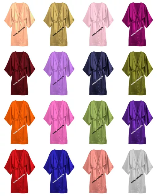 Kimono Vestaglia Lingerie Uno Pace Abito Accappatoi Lotto Da 5/10/15/20 Raso