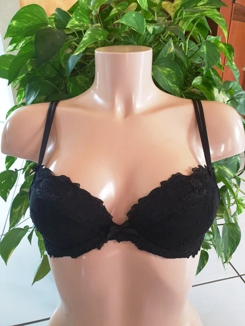 Soutien-gorge Push-up Lise Charmel 90C Modèle Mots D'Amour Noir - Neuf Avec étiquettes
