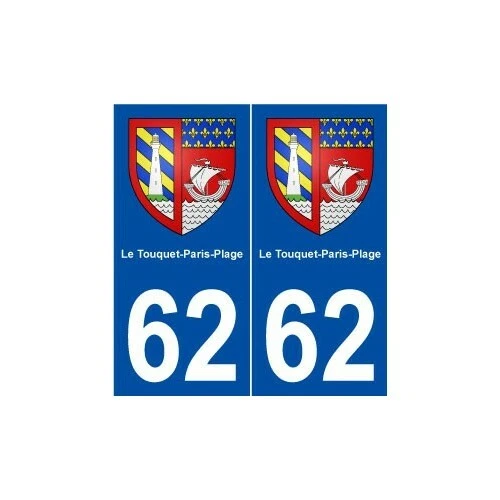 Autocollant Blason Ville Landrethun-le-Nord 62 - Sticker écusson Adhésif, Neuf