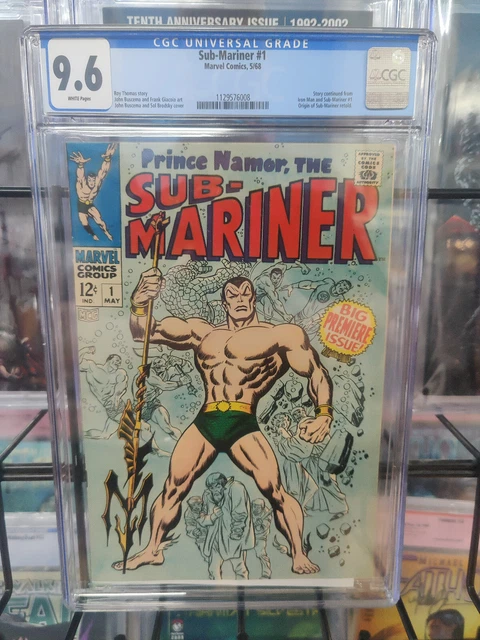 Sub-Mariner #1 (1968) - Cgc Grade 9.6 - Origin Retold - 1St Issue - Roy Thomas!