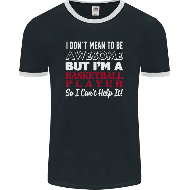 T-shirt lottatore da uomo giocatore di basket I Dont Mean to Be fotol