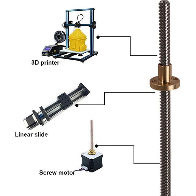 Tige à vis en acier inoxydable 8 mm de qualité supérieure pour automatisation