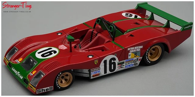 TECNOMODEL FERRARI 312 PB Le Mans 1973 #17 Tim Schenken TECNOMODEL FERRARI 312 PB Le Mans 1973 #17 Tim Schenken