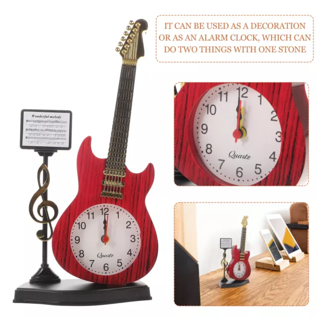 Retro Musical Desk Clock - No Batteries Needed - 23.8cm