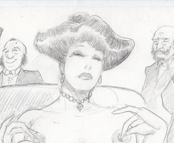 LEONE FROLLO - Bozzetto originale a matita