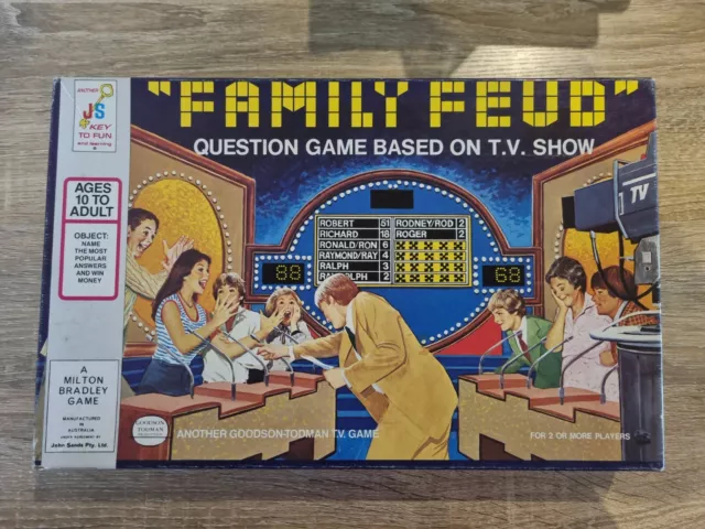 Family Feud 1977 Board Game Vintage Milton Bradley