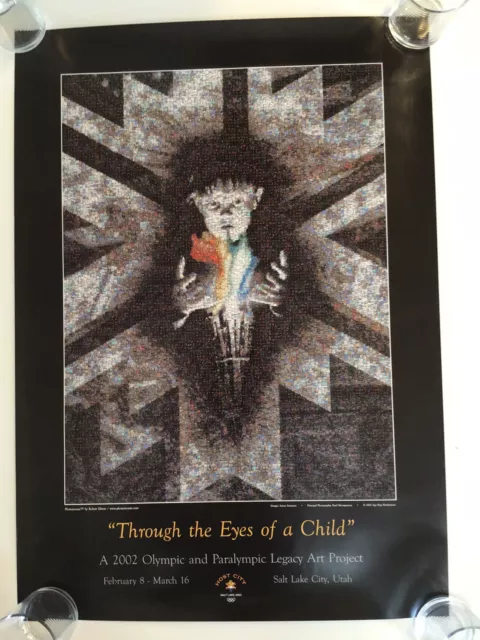 2002 Salt Lake Olympic Games Poster, by Silva, “Through The Eyes Of A Child” NEW