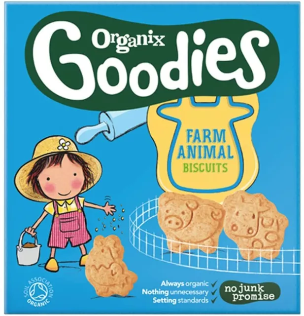 Organix Organic Animal Biscuits 100g (Pack of 2)