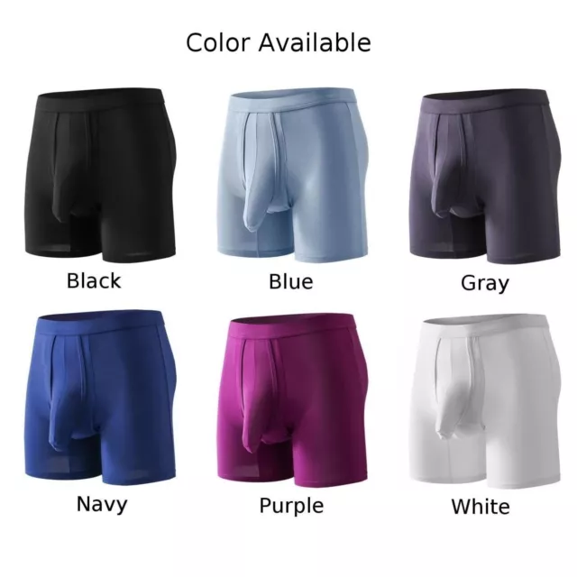 Mens Underwear Separate Ball Pouch Breathable-Comfort Sport Boxer Trunks Shorts 3