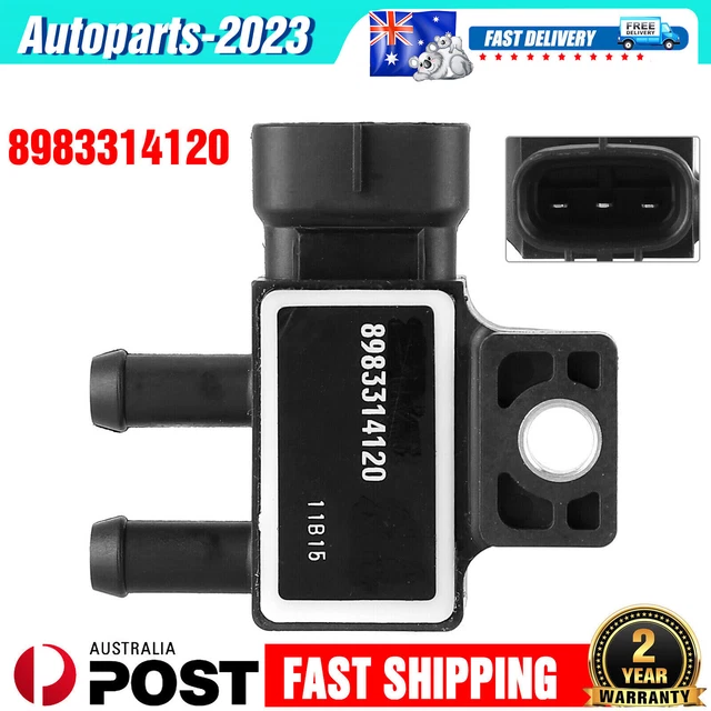 EXHAUST DPF DIFFERENTIAL Pressure Sensor 8983314120 For Isuzu DMAX MUX EBP Black 68.99