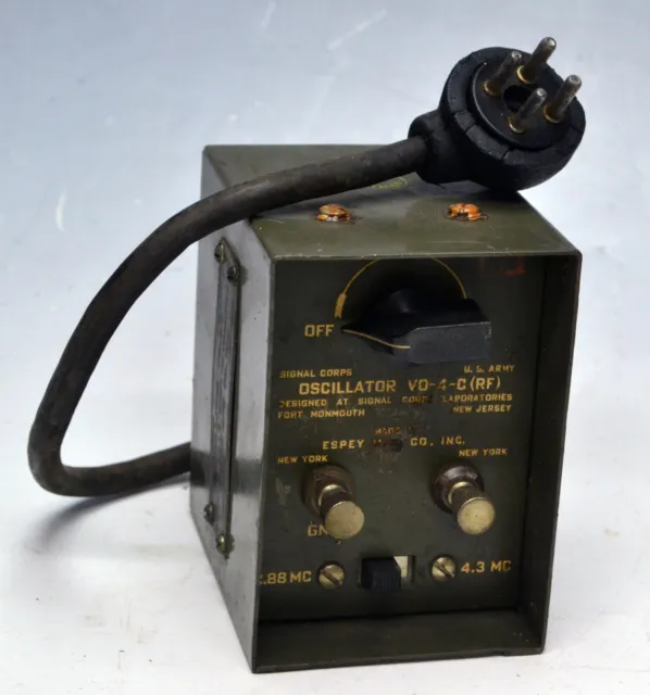 Vintage U.S. Army Signal Corps VO-4-C (RF) Oscillator (BIN T6)