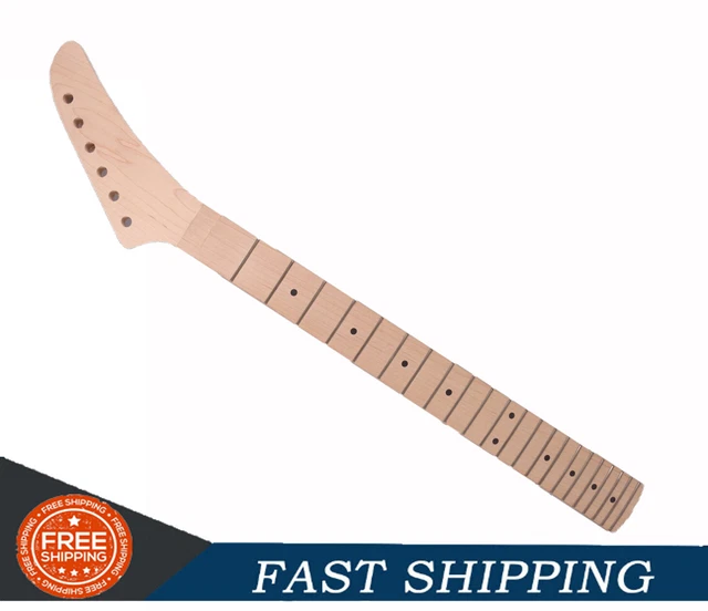 DIY ELECTRIC GUITAR Neck 22 Fret Maple Banana Headstock guitar necks