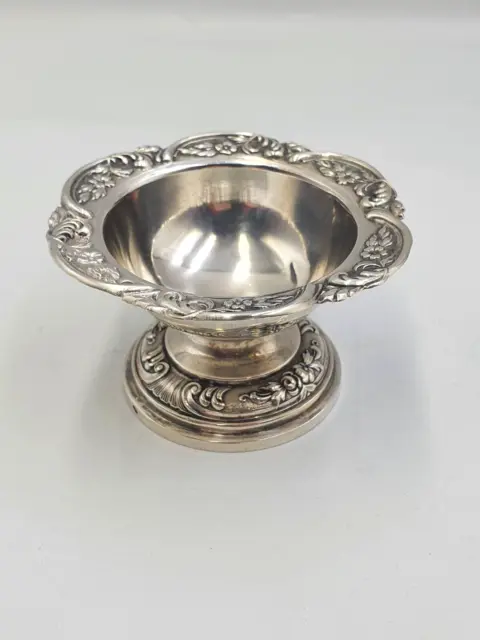Lovely Vintage Austrian Solid Silver Footed Trinket Dish 2