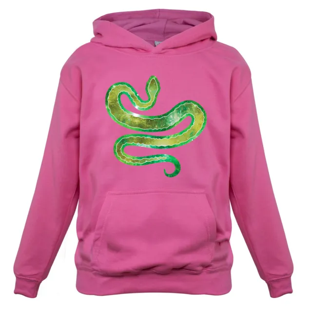 Space Snake - Felpa con cappuccio bambini serpenti rettile animale domestico amante pitone