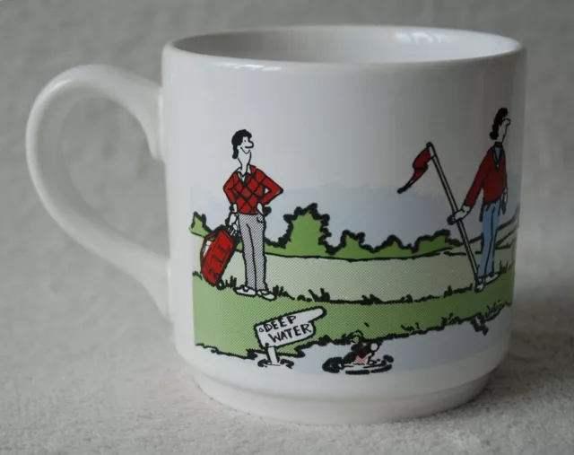 Golf Coffee Tea Chuky Stoneware Mug by Staffordshire Tableware England XL 400ml