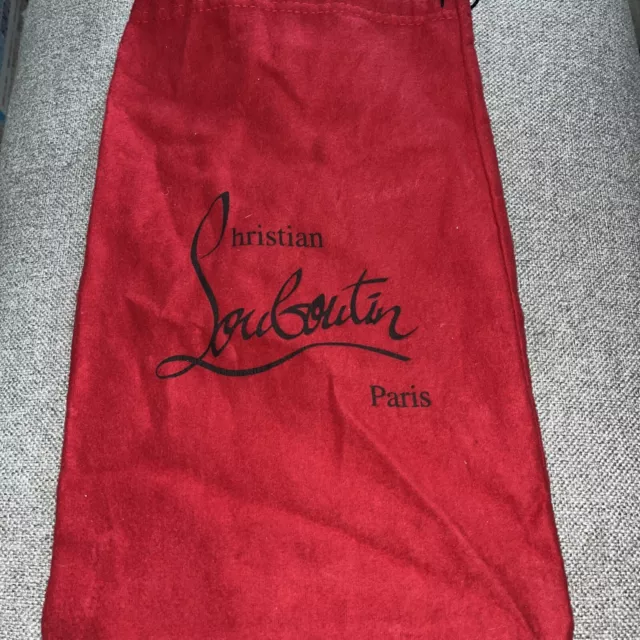 One Authentic  Christian Louboutin Paris Red Shoe Handbag Dust Bag 15" X 10"