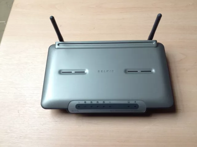 Belkin F5D9630 108Mbps 4-Port 10/100 Wireless G+MIMO ADSL Modem Router With PSU