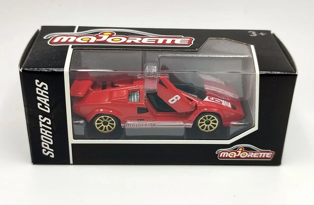 Majorette 1/24 Lamborghini Countach 5000 Quattrovalvole - Rouge, Métal, Made In France