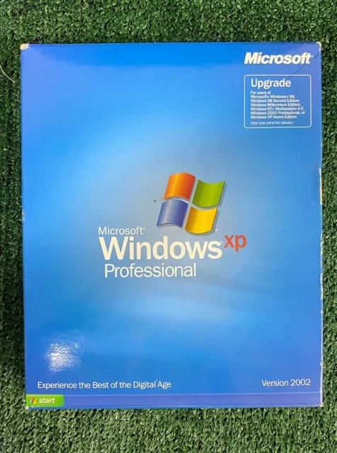 Windows XP Professional Upgrade Version 2002 w/ Big Box, CD and Product Key