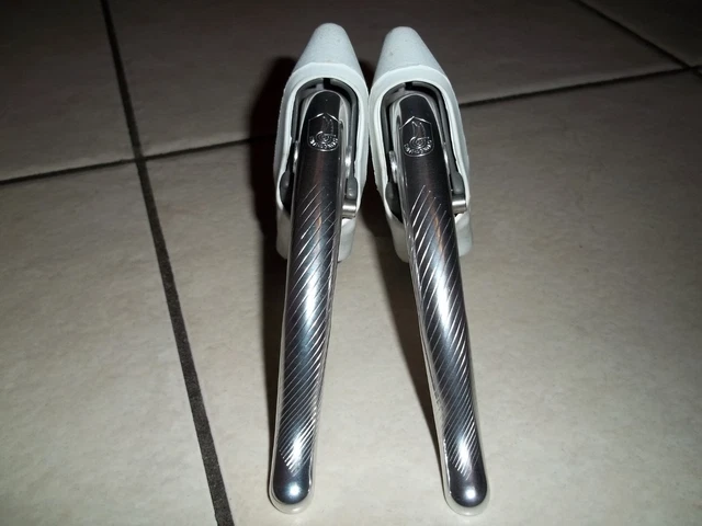 Leviers De Frein Vintage Campagnolo C-Record/Chorus - Pour Vélo De Route, Alu Argent, NOS (neuf Vieux Stock)
