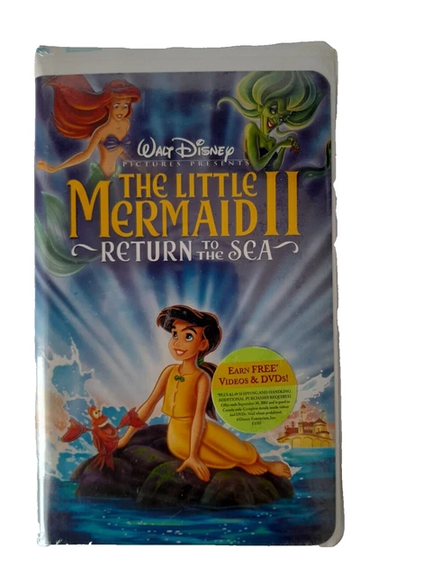 WALT DISNEY THE Little Mermaid II Return to the Sea VHS Tape New Sealed ...