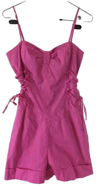 Betsey Johnson Pink Romper Pinup Size 2