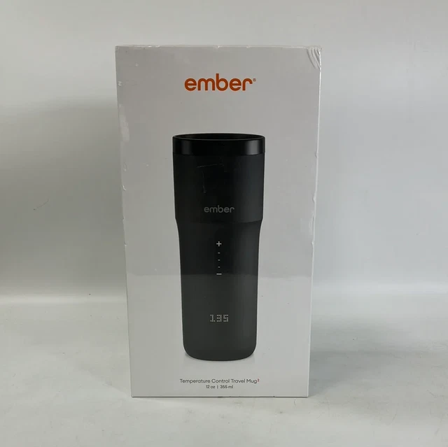New! Ember Temperature Control Travel Mug 2 Black 12 oz