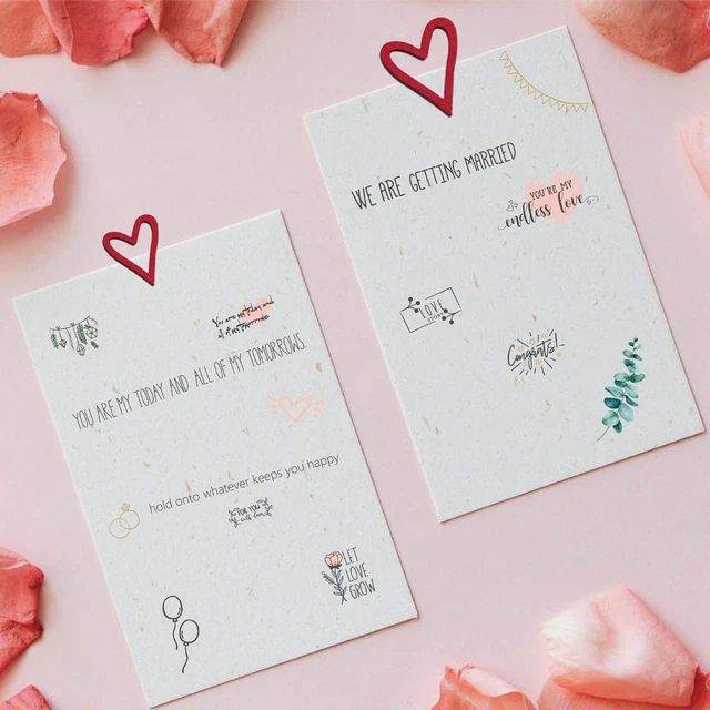 4 hojas/paquete pegatinas de boda, compactas, para hacer tú mismo, desmontables