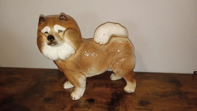 Vintage Coopercraft Chow Chow Dog 7 inch Porcelain/Ceramic Made in England