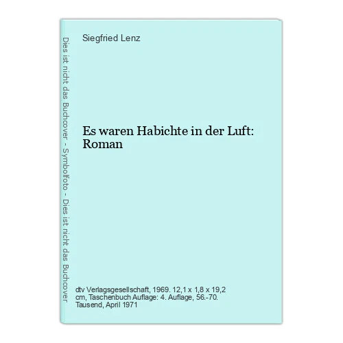 Es Waren Habichte In Der Luft ES WAREN HABICHTE in der Luft: Roman Lenz, Siegfried: EUR 3,82