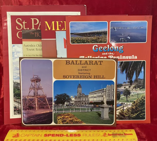 Big Nsw & Vic Souvenir Tourist Photo Book Lot! Melbourne Ballarat Blue Mtns +++