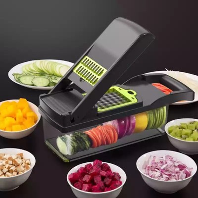 14in1 Cibo Affettatrice Verdure Insalata Frutta Peeler taglierina CUBETTATRICE Chopper cucina UK ~ 