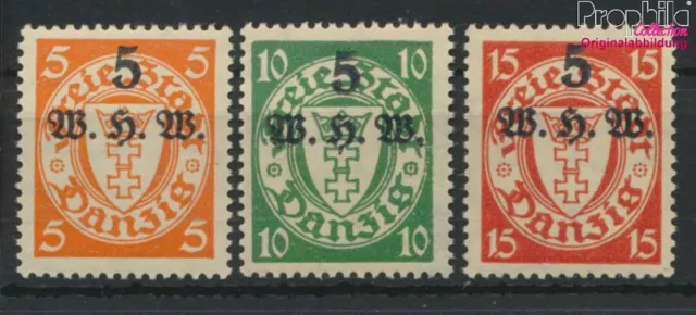 Briefmarken Danzig 1934 Mi 237-239 postfrisch (9696790