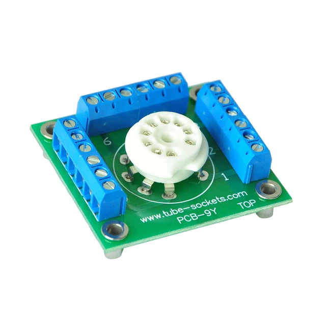 9-Pin Tube Sockets Experiment Boards for Prototyping Breadboard Test Bott Kit