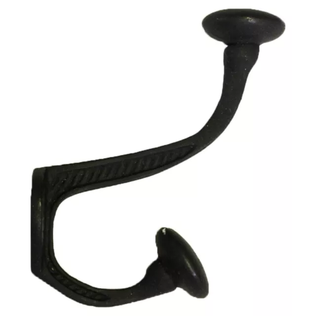 Pair Classic Cast Iron Towel Coat Bath Robe Hook