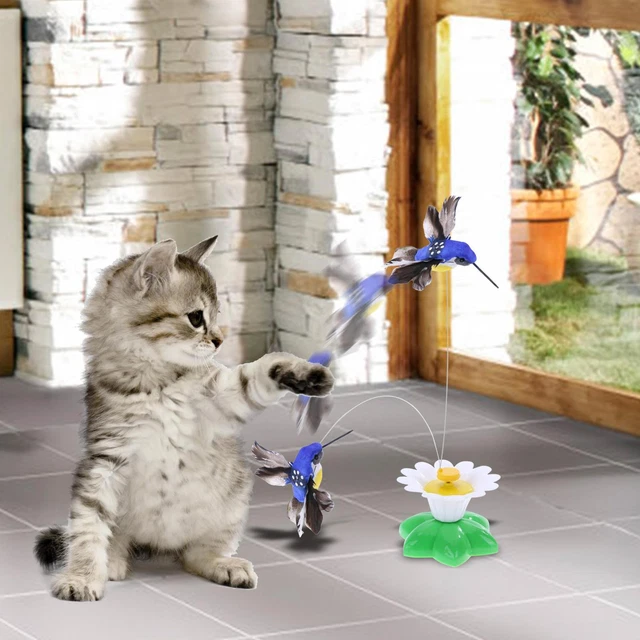 360 Degrees Rotatable Funny Pet Supplies Hummingbird Shape Electric Pet Toy
