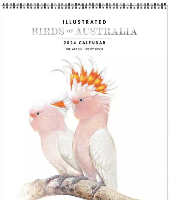 2024 CALENDAR BIRDS of Australia Jeremy Boot Deluxe Wall Browntrout